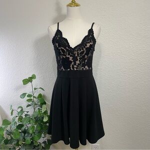 Windsor Black Lace Fit & Flare Dress